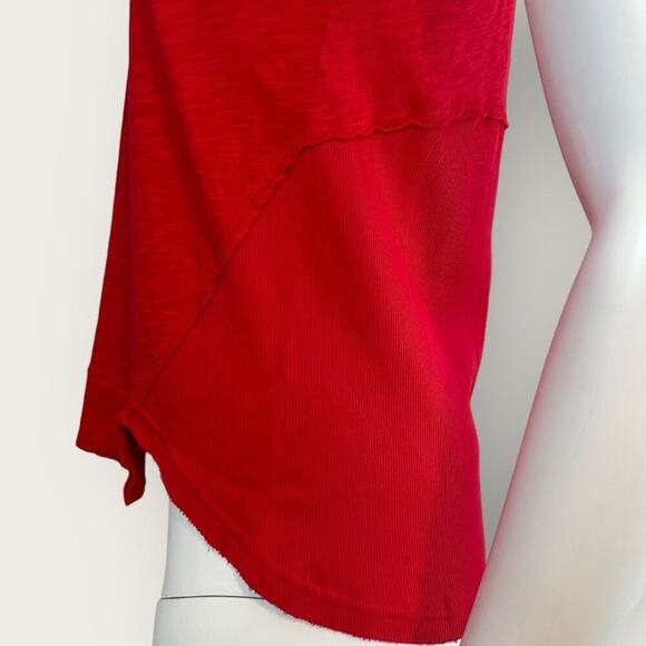 NWT | Bobi Los Angeles | Inset V-Neck Tank | Chili | Medium - Picture 5 of 14